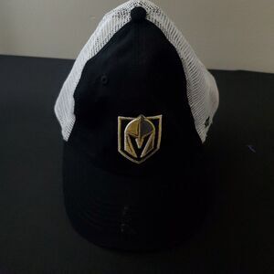 Vegas Golden Knights Mesh Trucker Hat Mens 47" Branded Black White‎ NHL Hockey
